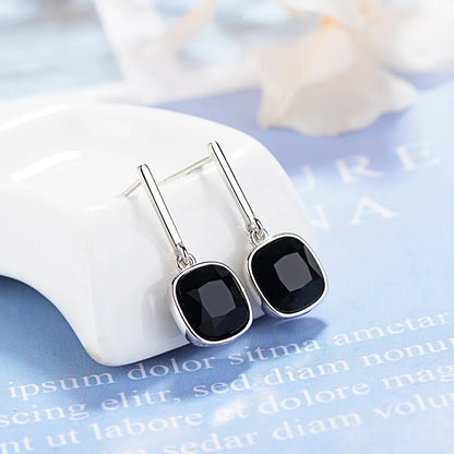 1 Pair Simple Style Solid Color Inlay Copper Zircon Ear Studs