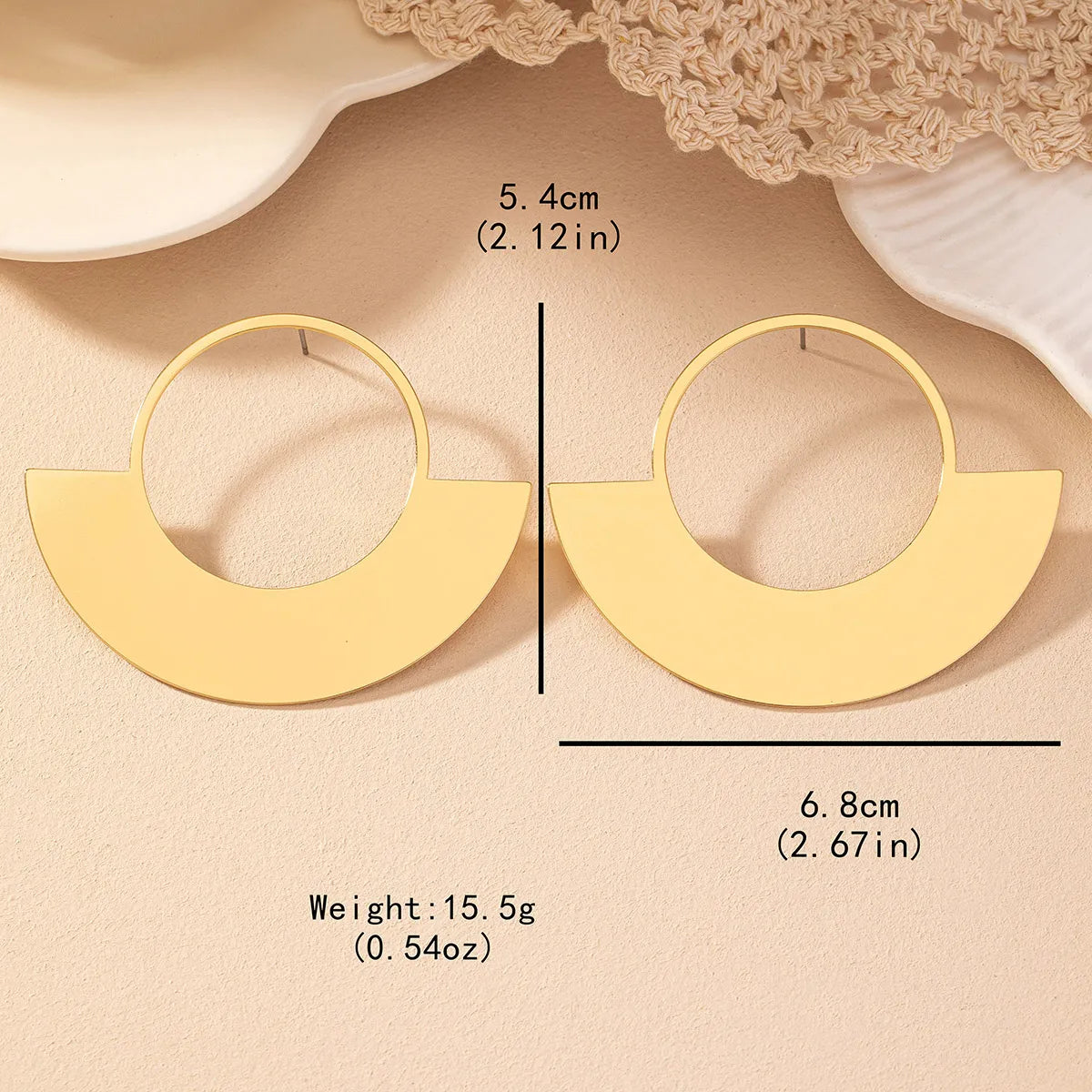 1 Pair Simple Style Solid Color Iron Drop Earrings