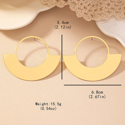 1 Pair Simple Style Solid Color Iron Drop Earrings