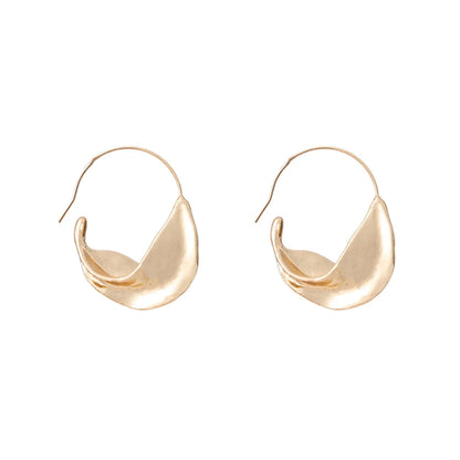 1 Pair Simple Style Solid Color Irregular Plating Alloy Earrings