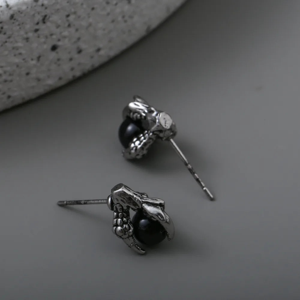 1 Pair Simple Style Solid Color Plating Alloy Ear Studs