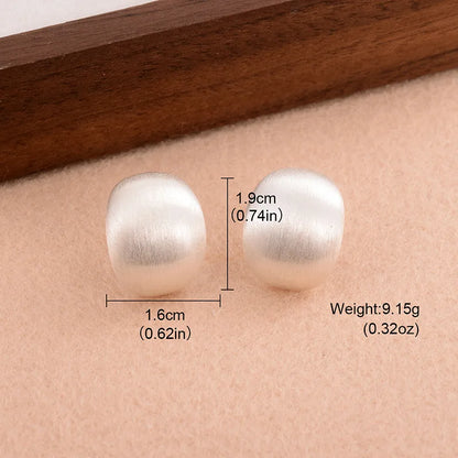 1 Pair Simple Style Solid Color Plating Copper Ear Studs