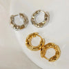 1 Pair Simple Style Solid Color Plating Copper Gold Plated Earrings