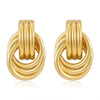 1 Pair Simple Style Solid Color Plating Iron Ear Studs