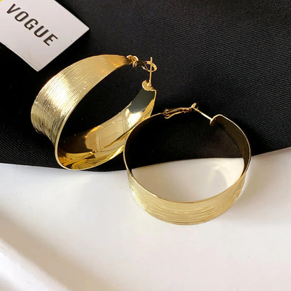 1 Pair Simple Style Solid Color Plating Iron Earrings