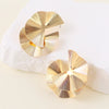1 Pair Simple Style Solid Color Plating Iron Ear Studs