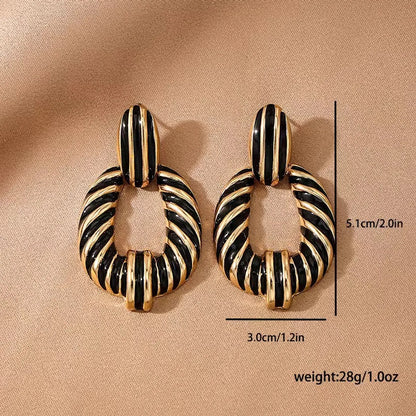 1 Pair Simple Style Solid Color Plating Iron Ear Studs