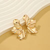 1 Pair Simple Style Solid Color Plating Iron Ear Studs
