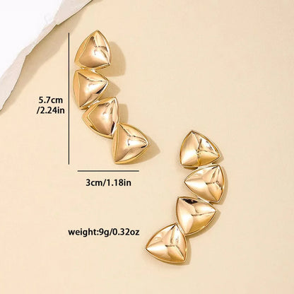 1 Pair Simple Style Solid Color Plating Iron Ear Studs