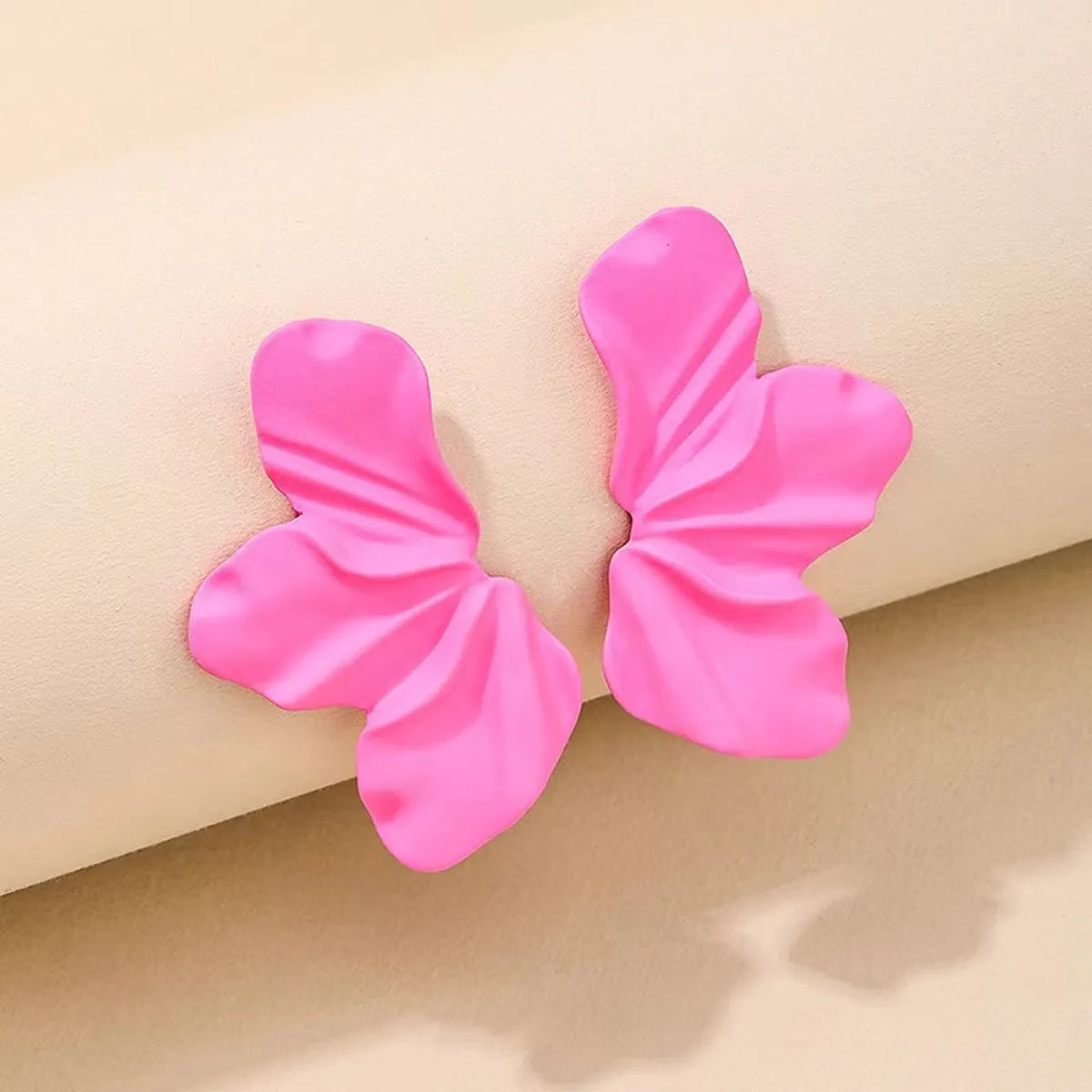 1 Pair Simple Style Solid Color Plating Iron Ear Studs