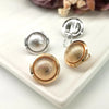 1 Pair Simple Style Solid Color Plating Metal Gold Plated Ear Studs