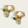 1 Pair Simple Style Solid Color Plating Stainless Steel Gold Plated Drop Earrings