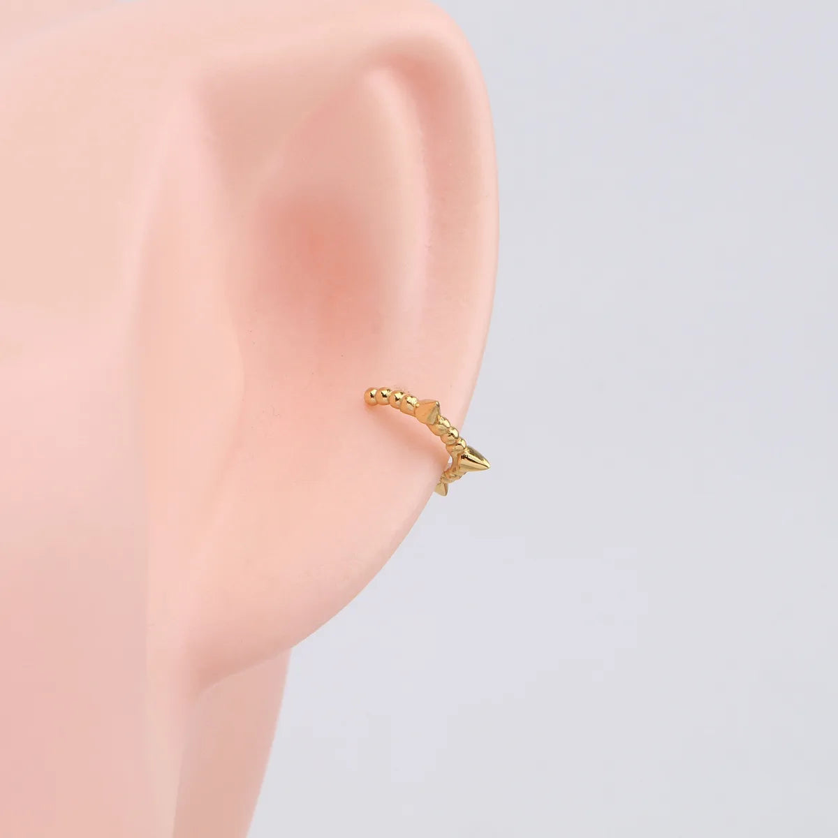 1 Pair Simple Style Solid Color Plating Sterling Silver 18k Gold Plated Earrings