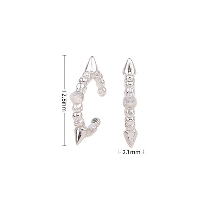 1 Pair Simple Style Solid Color Plating Sterling Silver 18k Gold Plated Earrings