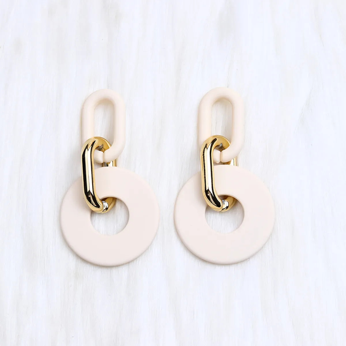 1 Pair Simple Style Solid Color Spray Paint Arylic Drop Earrings