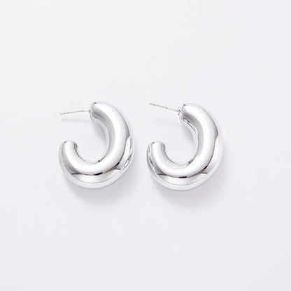 1 Pair Simple Style Solid Color Spray Paint Arylic Ear Studs