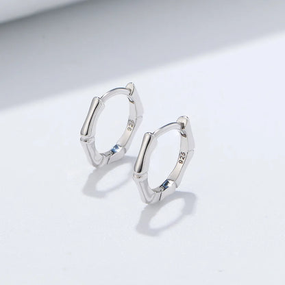 1 Pair Simple Style Solid Color Sterling Silver Plating Gold Plated Earrings