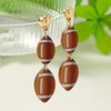 1 Pair Simple Style Sports Rugby Arylic Drop Earrings