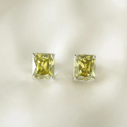 1 Pair Simple Style Square Plating Inlay Copper Zircon Ear Studs