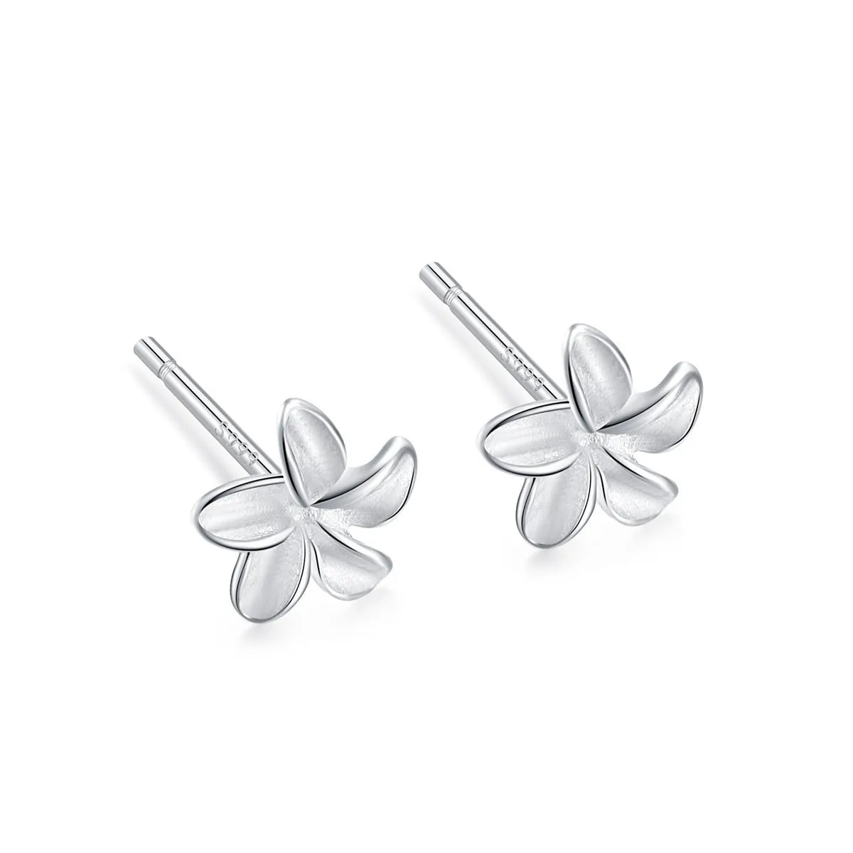 1 Pair Simple Style Star Heart Shape Crown Inlay Sterling Silver Zircon Ear Studs