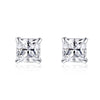 1 Pair Simple Style Star Heart Shape Crown Inlay Sterling Silver Zircon Ear Studs