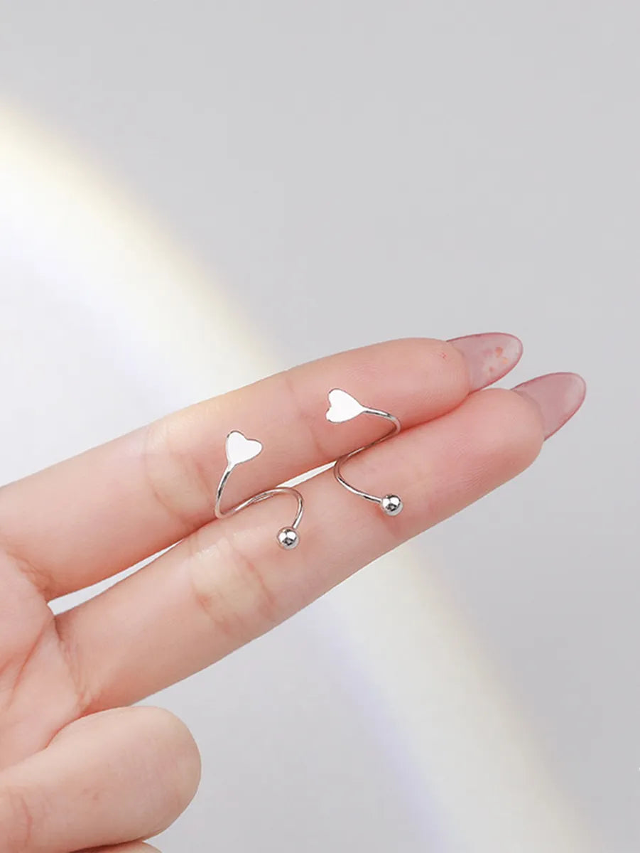 1 Pair Simple Style Star Stainless Steel Ear Studs