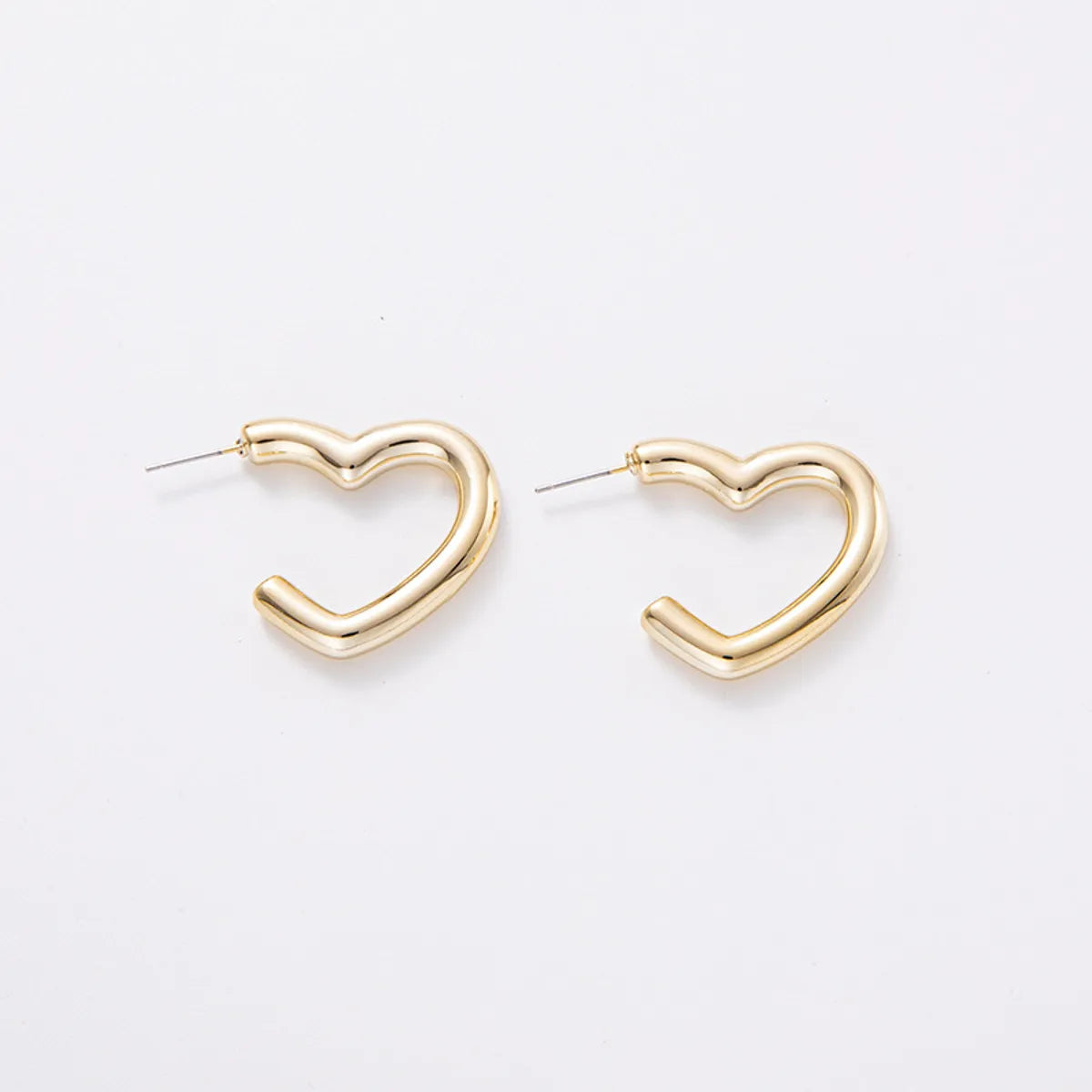 1 Pair Simple Style Star Water Droplets Heart Shape Plating Arylic Ear Studs