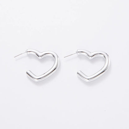 1 Pair Simple Style Star Water Droplets Heart Shape Plating Arylic Ear Studs