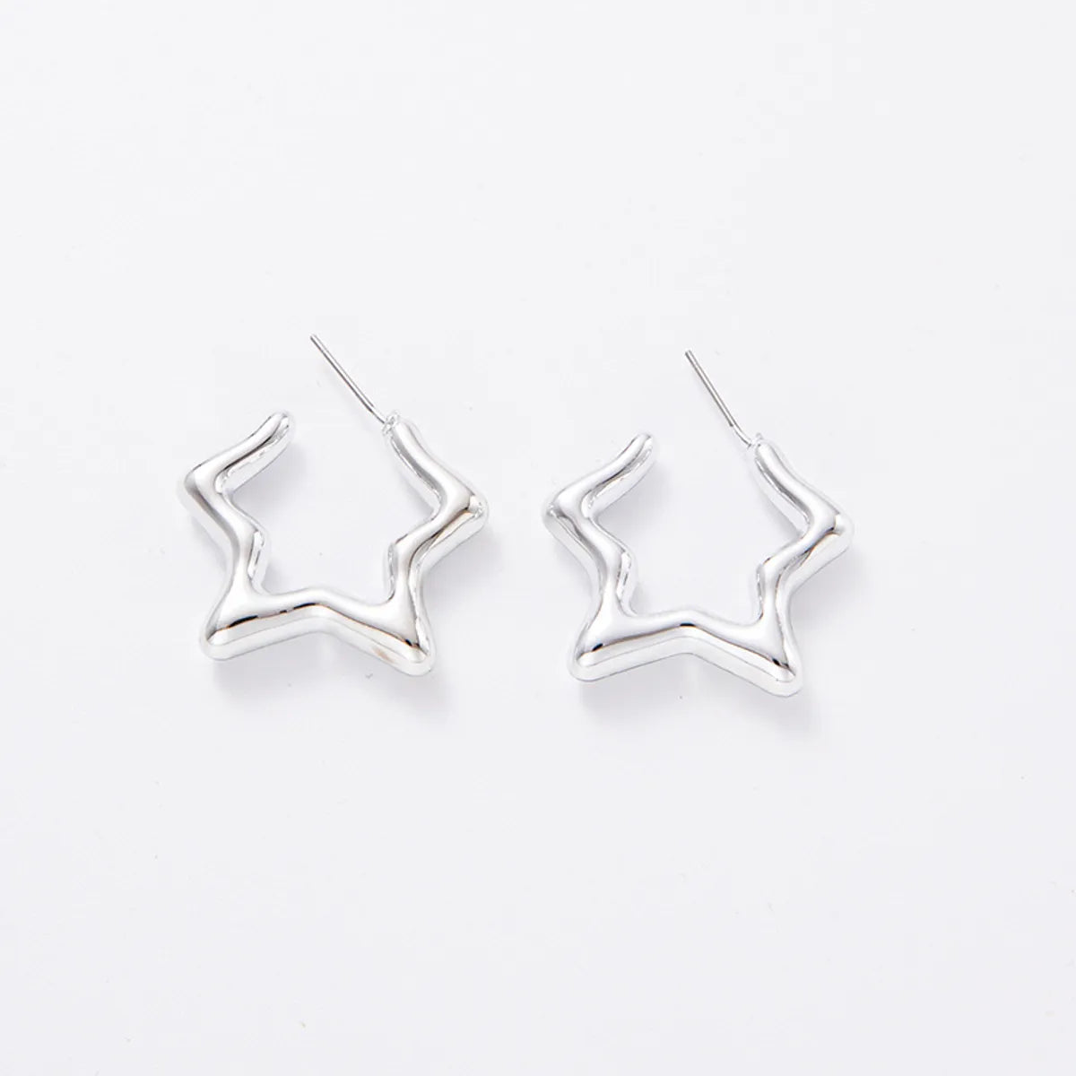 1 Pair Simple Style Star Water Droplets Heart Shape Plating Arylic Ear Studs