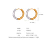 1 Pair Simple Style Streetwear Geometric Plating Titanium Steel 18K Gold Plated Earrings