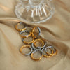 1 Pair Simple Style Streetwear Geometric Plating Titanium Steel 18K Gold Plated Earrings