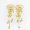 1 Pair Simple Style Tassel Alloy Drop Earrings