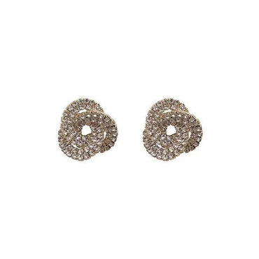 1 Pair Simple Style The Answer Inlay Rhinestone Rhinestones Earrings