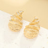 1 Pair Simple Style Tortoise Plating Alloy Drop Earrings