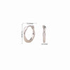 1 Pair Simple Style Twist Sterling Silver Plating White Gold Plated Gold Plated Earrings