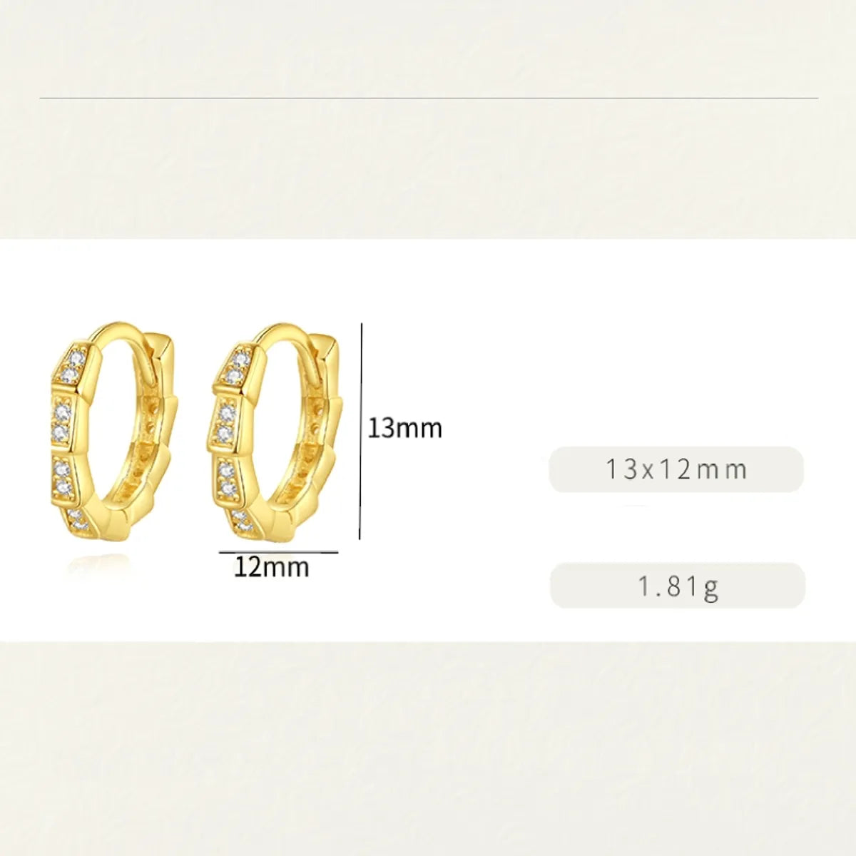 1 Pair Simple Style U Shape Geometric Plating Sterling Silver Gold Plated Hoop Earrings