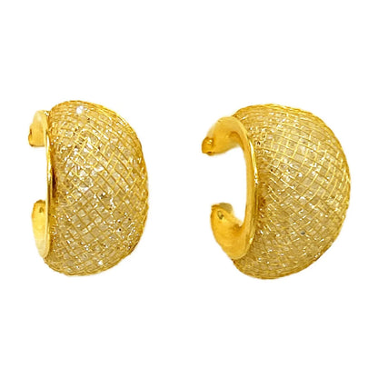 1 Pair Simple Style U Shape Plating Copper 24k Gold Plated Earrings