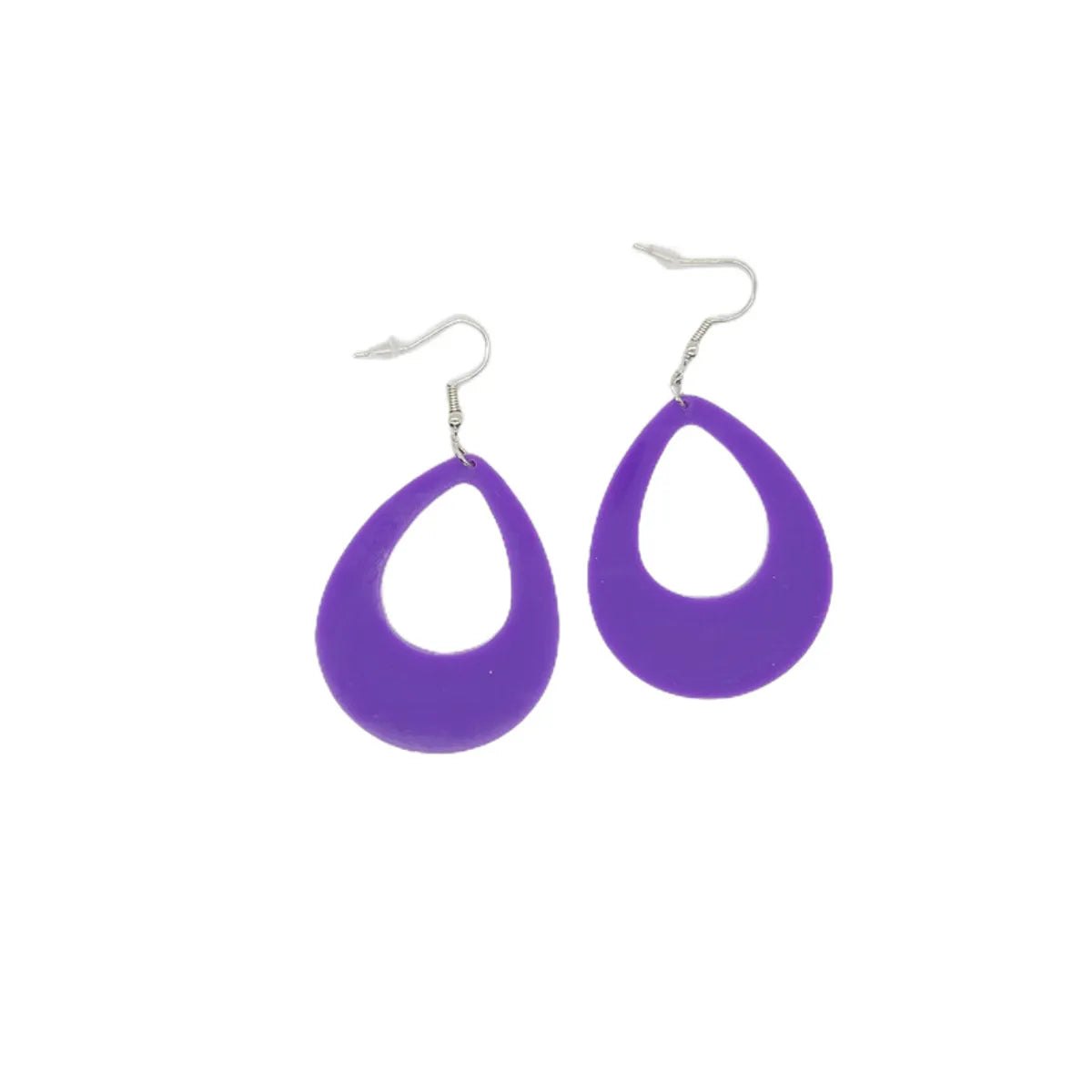 1 Pair Simple Style Water Droplets Arylic Drop Earrings