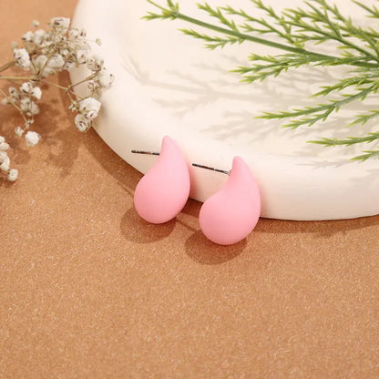 1 Pair Simple Style Water Droplets Arylic Ear Studs