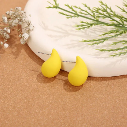 1 Pair Simple Style Water Droplets Arylic Ear Studs