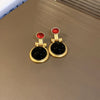 1 Pair Simple Style Water Droplets Inlay Alloy Zircon Drop Earrings