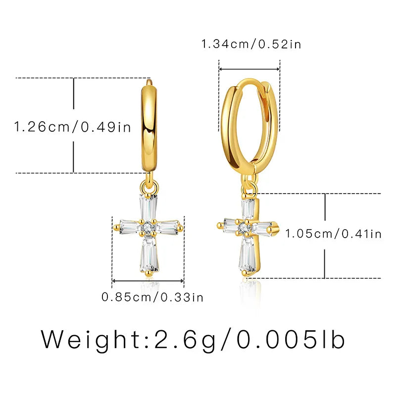 1 Pair Simple Style Water Droplets Inlay Copper Zircon Drop Earrings