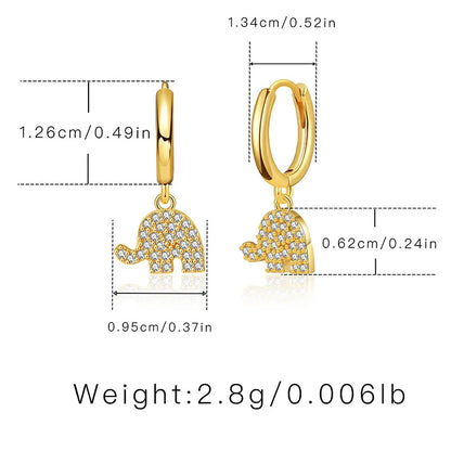 1 Pair Simple Style Water Droplets Inlay Copper Zircon Drop Earrings