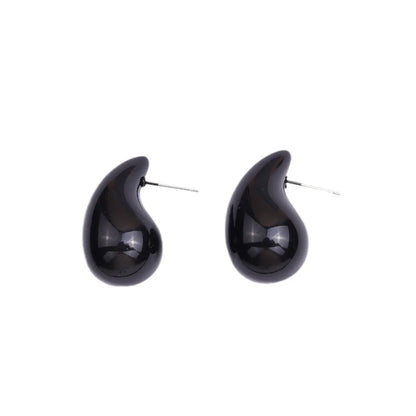 1 Pair Simple Style Water Droplets Spray Paint Arylic Ear Studs