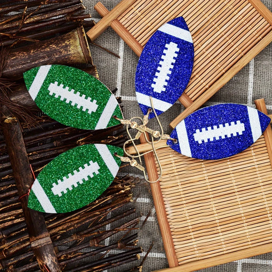 1 Pair Sports Rugby Arylic Drop Earrings