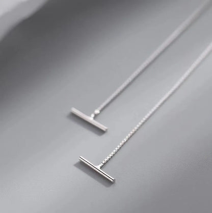 1 Pair Sterling Silver Geometric Ear Line