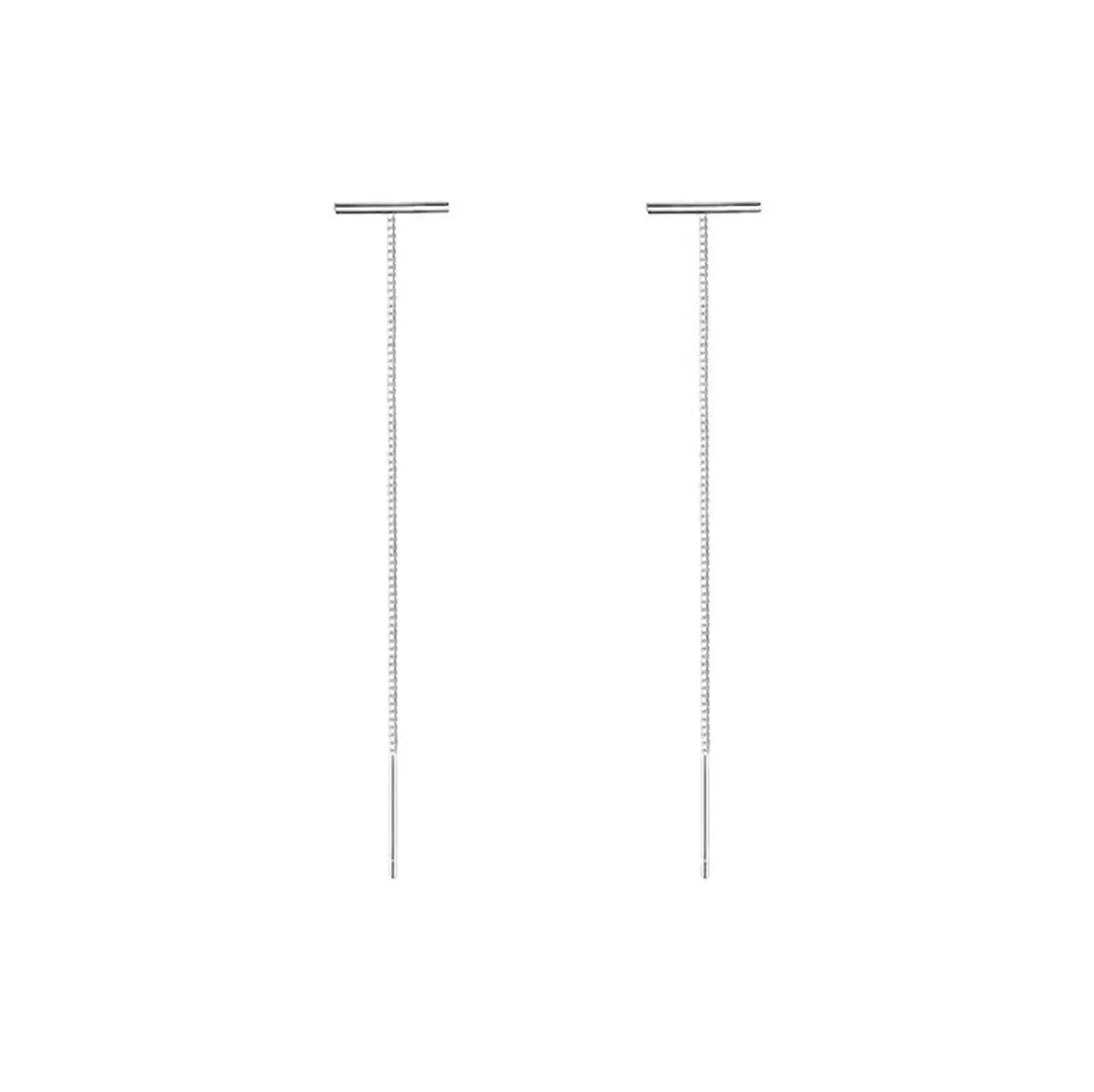 1 Pair Sterling Silver Geometric Ear Line