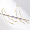 1 Pair Sterling Silver Geometric Ear Line