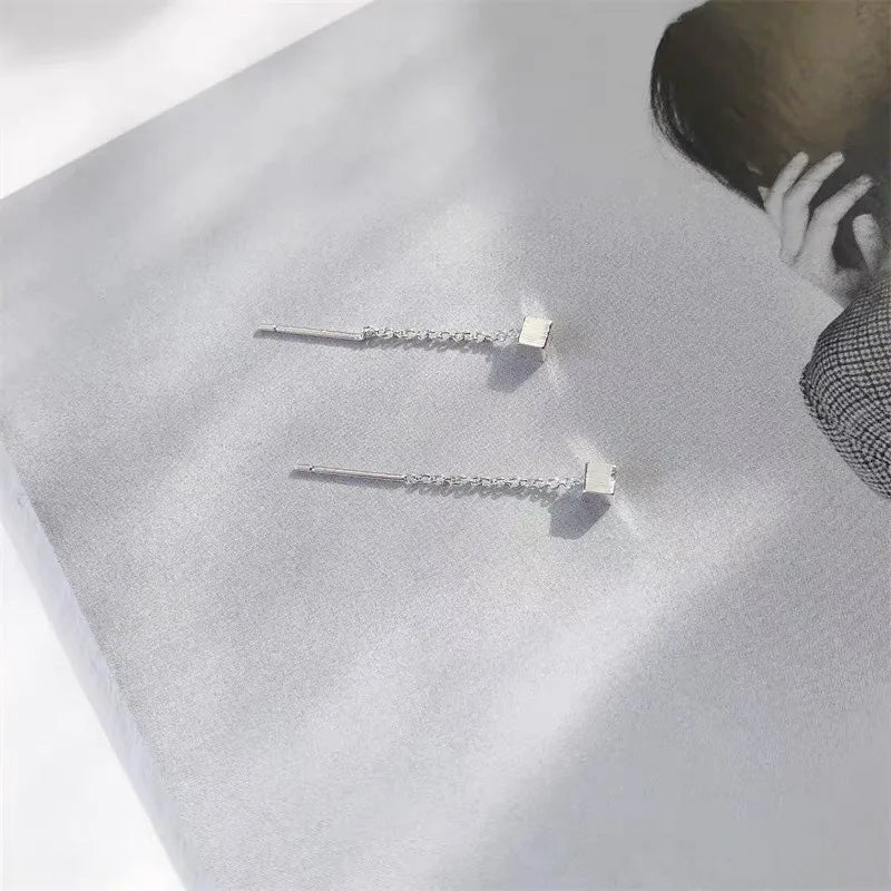 1 Pair Sterling Silver Tassel Ear Line