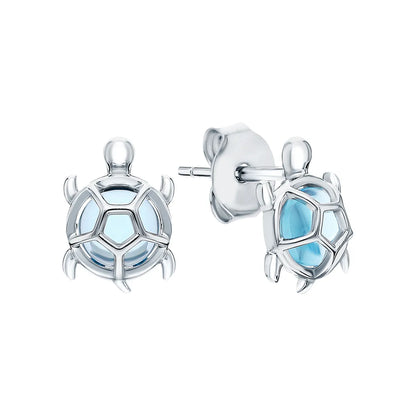 1 Pair Sterling Silver White Gold Plated 925 Silver 925 Silver Earrings